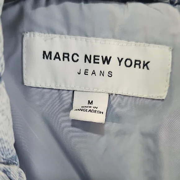 Marc New York Diamond Quilted Shacket Acid Wash Coastal Grandma NWT - Picture 2 of 13